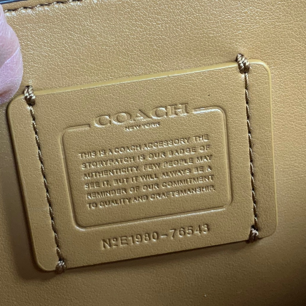 Coach Callie Foldover Clutch With Quilting And Rivets 76543 - Picture 14 of 14